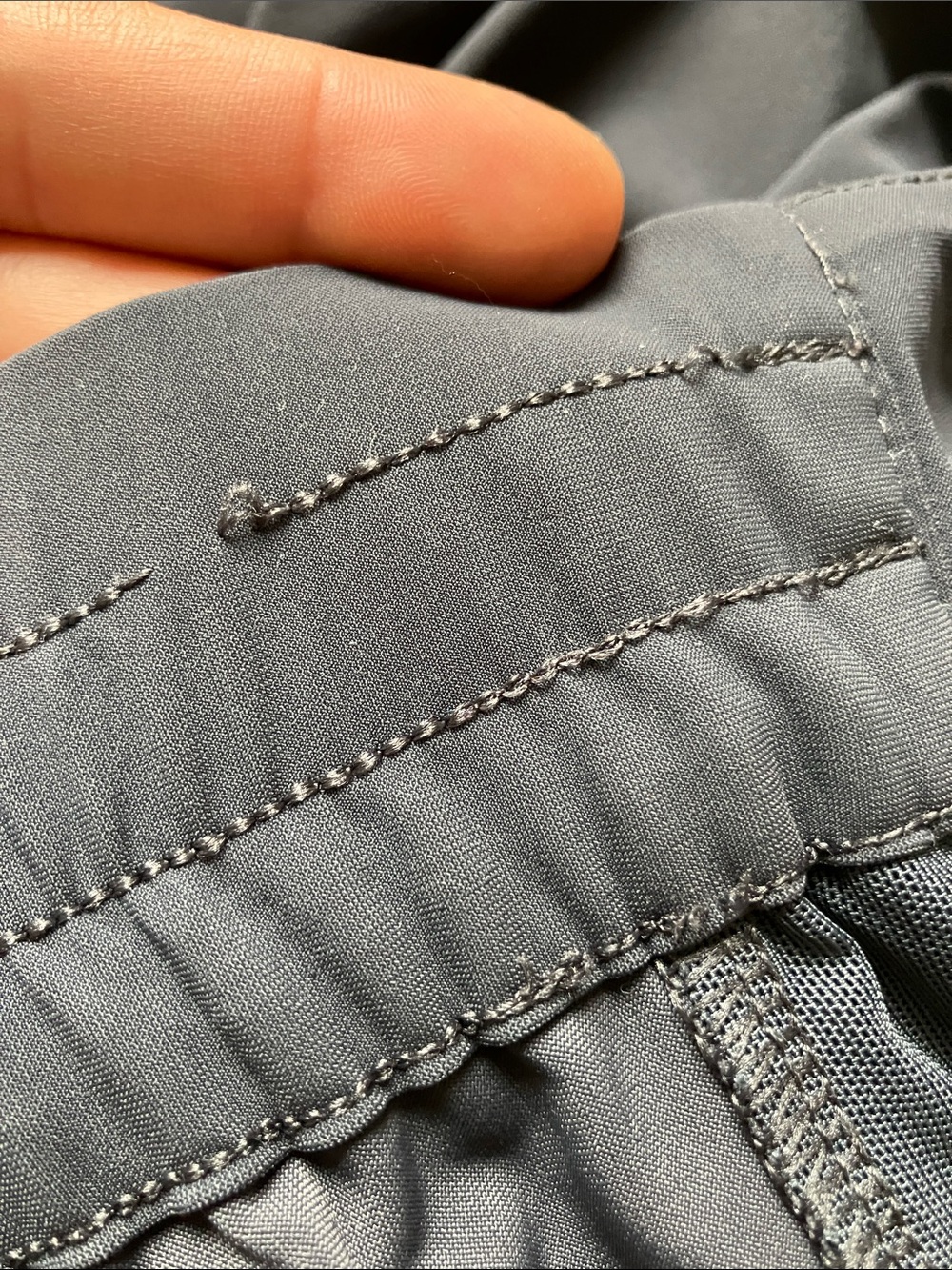 Size 8 Athleta Pinnacle High Rise Trouser Pants dark grey wide leg - Picture 10 of 11